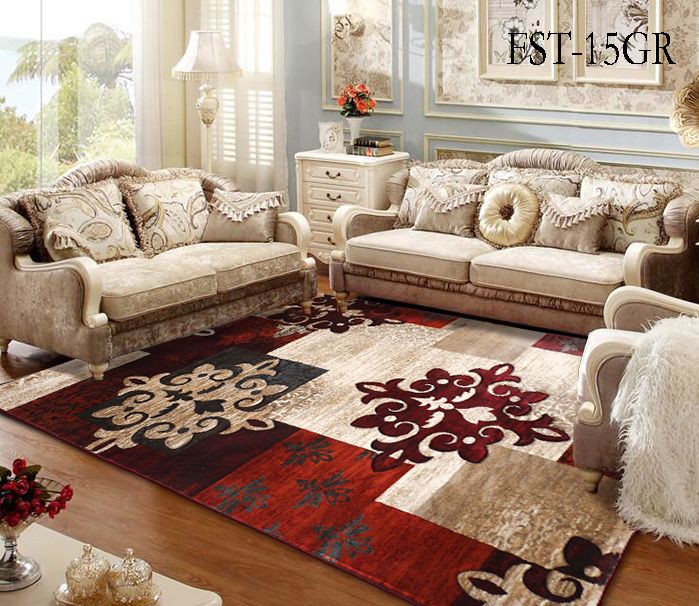 Modern and simple living room sofa, coffee table and carpet, Nordic light luxury bedroom bed with thick home carpet Specification image