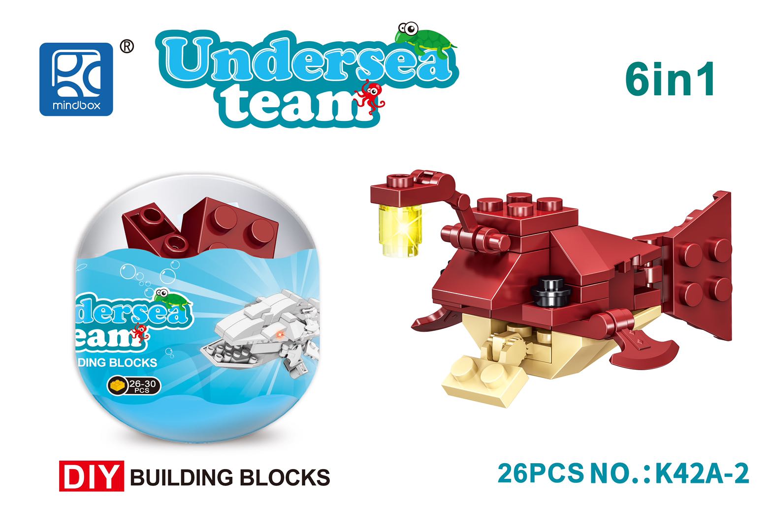 "Finding Nemo building blocks, 6 mixed combinations. undefined
