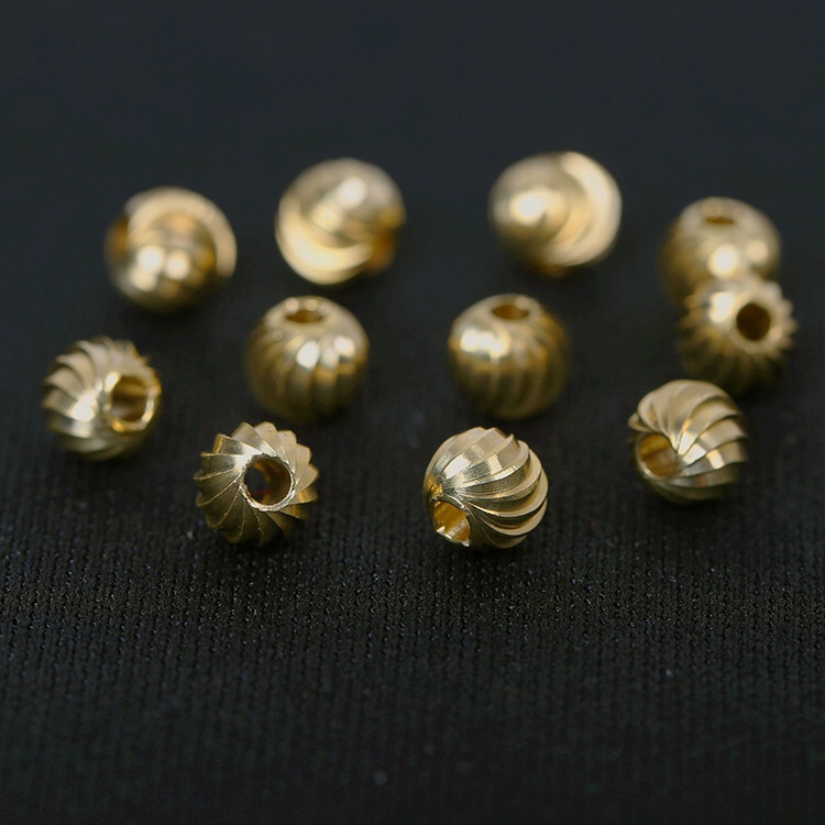 Factory direct sales of patterned straight hole copper bead necklace jewelry djy jewelry accessories