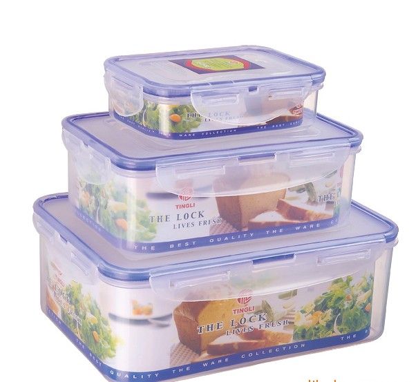 Tupperware Plastic box refrigerator food box airtight box freezer box rainbow tupperware