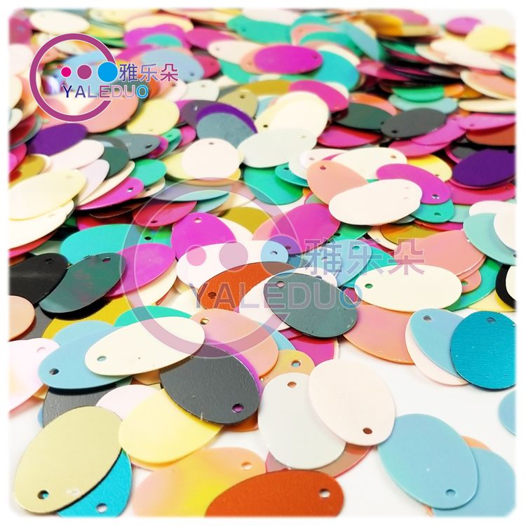 12x19mm oval egg-shaped bead diy jewelry, handcrafted materials, including golden and iridescent earrings, clothing accessories, and sequins Specification image