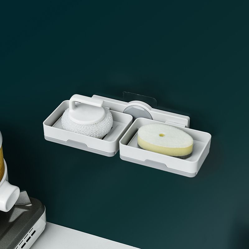 Wholesale of suction cup soap boxes, wall-mounted draining soap boxes, and bathroom wall non-drilling storage racks in stock Specification drawing
