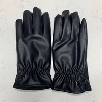 Simple PU gloves for men