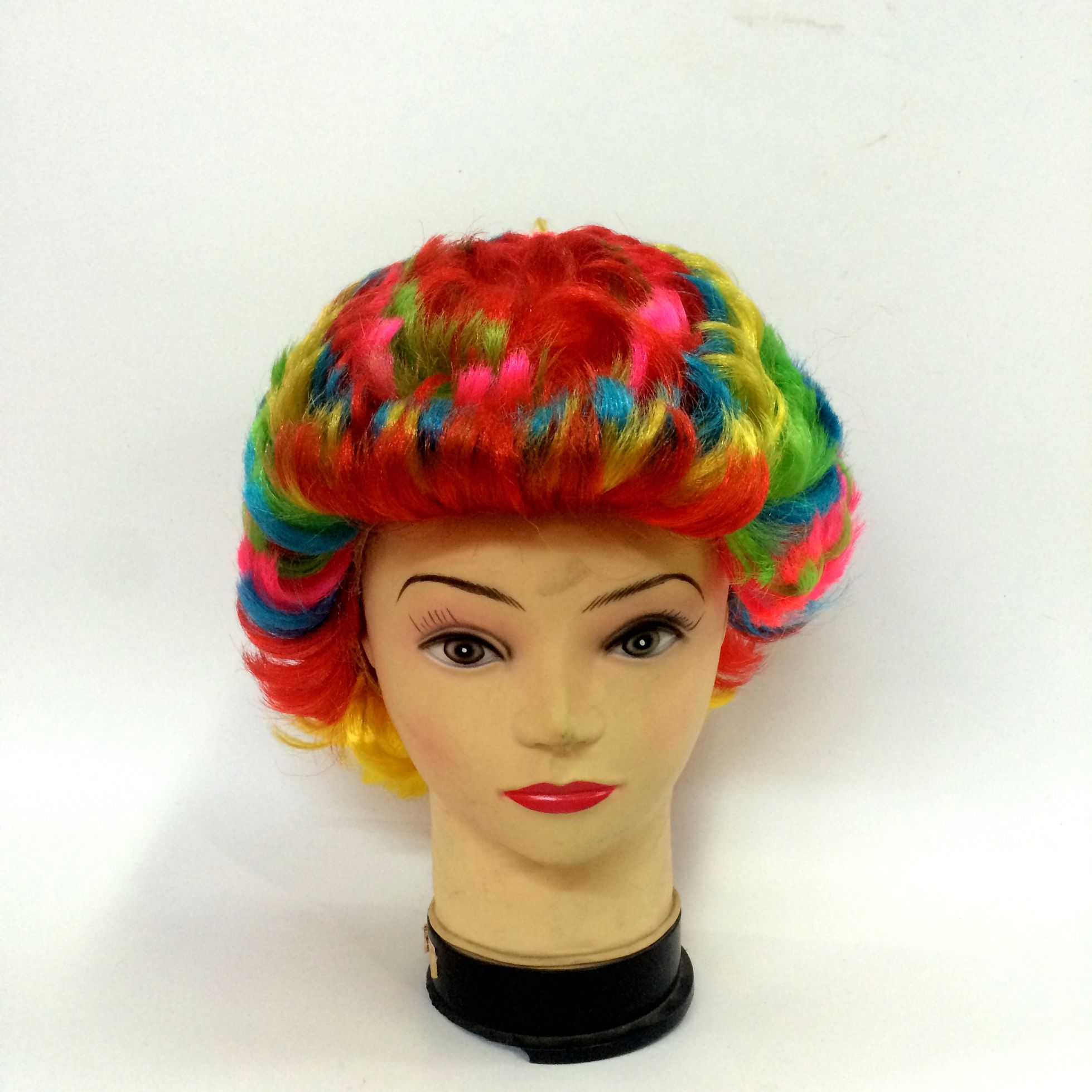 Custom-made wholesale colorful short curly wigs party carnival holiday wigs