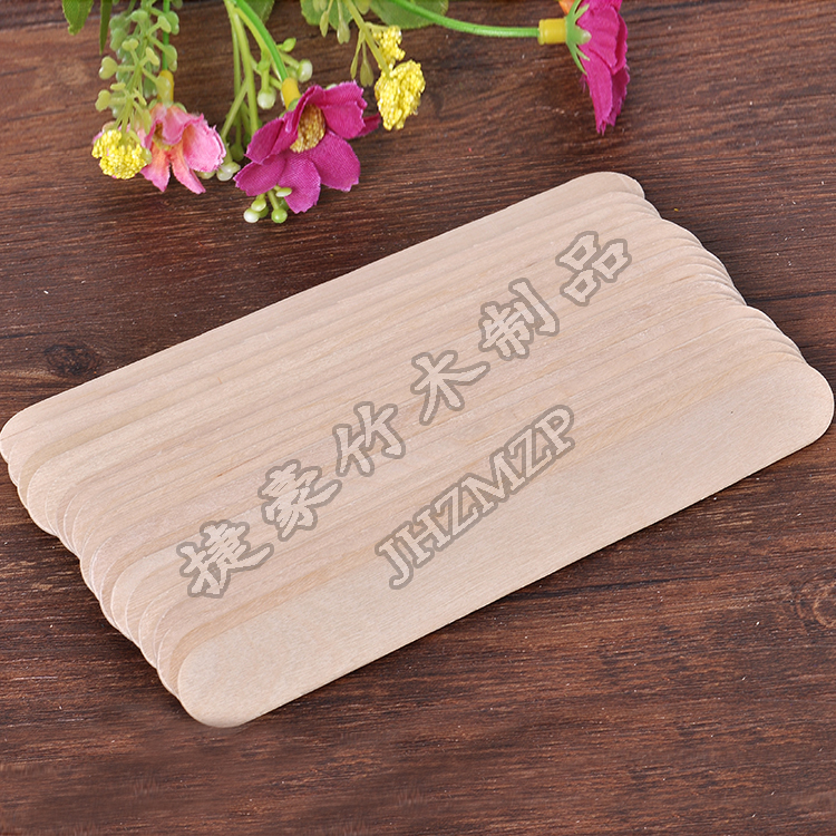 义乌好货 捷豪纯正桦木雪糕棒 本色雪糕棒压舌板手工制作材料DIY益智创意木片圆木棒详情图1