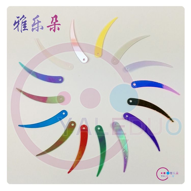 5x32mm golden ivory sequin and beaded diy jewelry material, beaded in cream color, wedding stage decoration effect