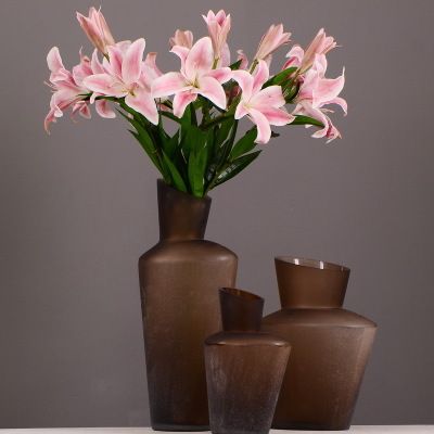 Yiwu Selection feel white perfume lily imitation flower wholesale fake flower porch decoration flower arrangement Application Scenario