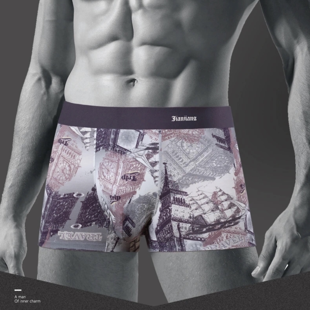 Elite men's quality seamless boxer briefs
