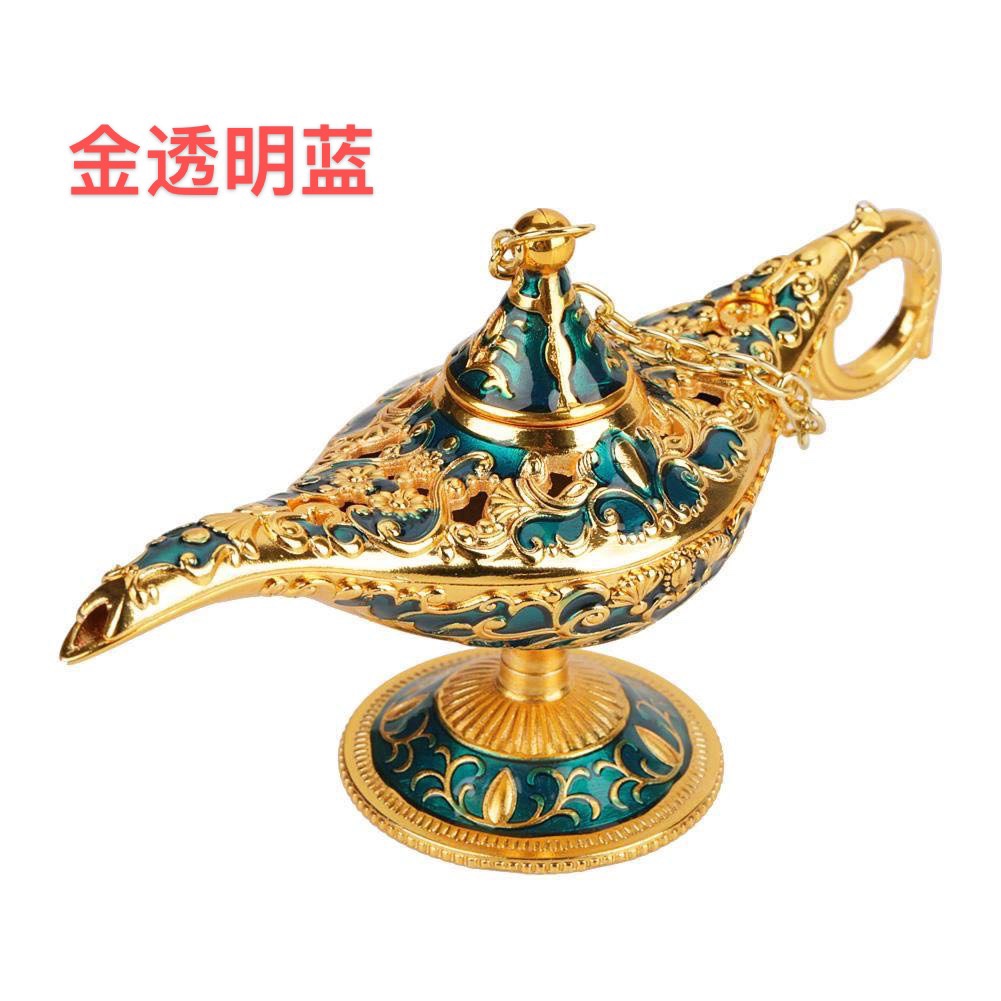 European-style imitation classical handicrafts, decorative creative ornaments, props, wishing lanterns, gifts, metal large h, Aladdin's magic lamp Item Picture