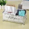 厂家直销批发多功能塑料纸巾盒，欧式风格简约时尚多功能纸巾盒产品图