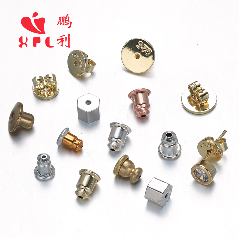 铜毛胚车床耳堵 硅胶皮耳塞耳堵耳迫 未电镀 diy饰品配件详情6