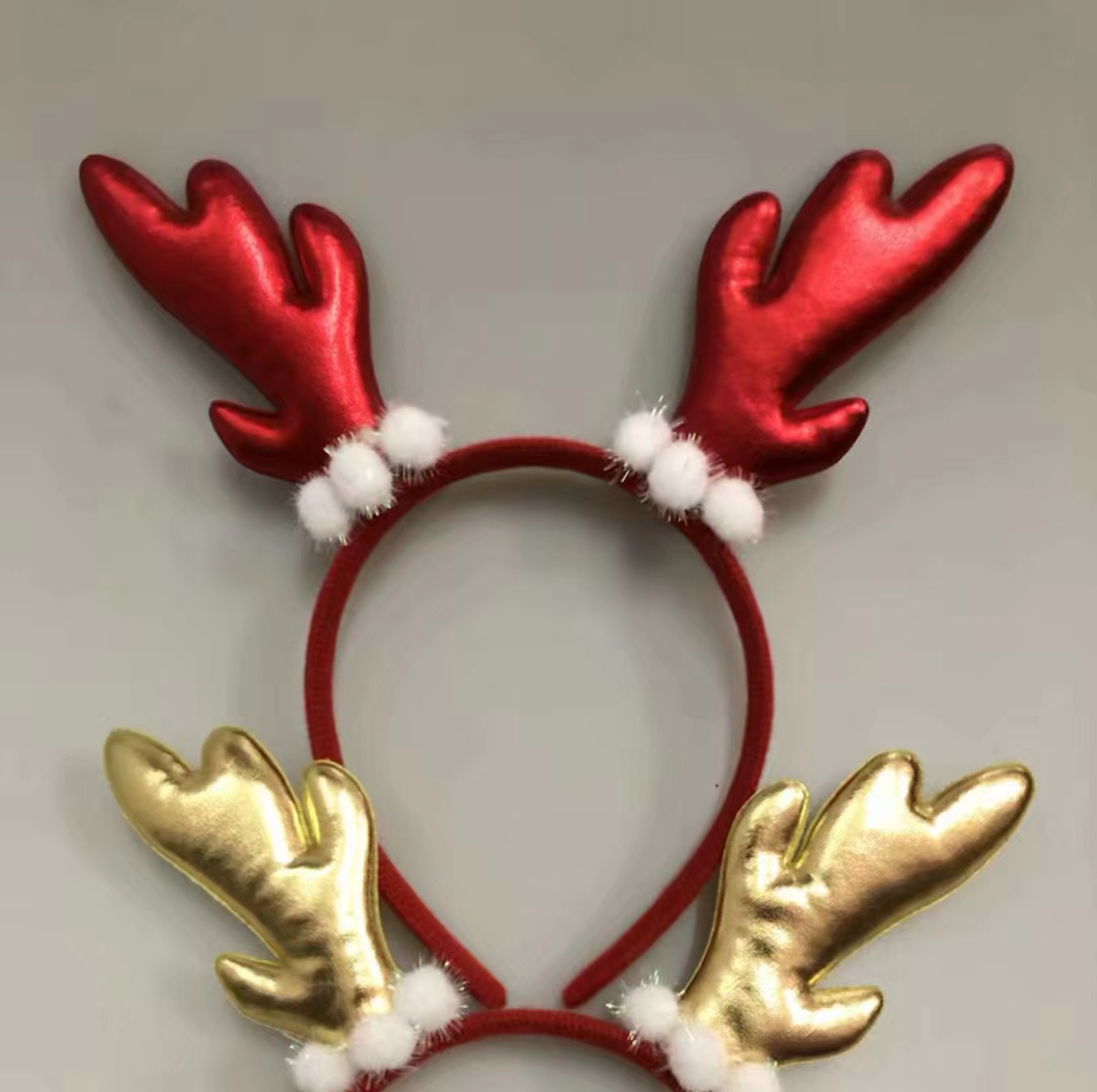 Christmas antler headband bright fabric antler headband Christmas hair accessory Application Scenario
