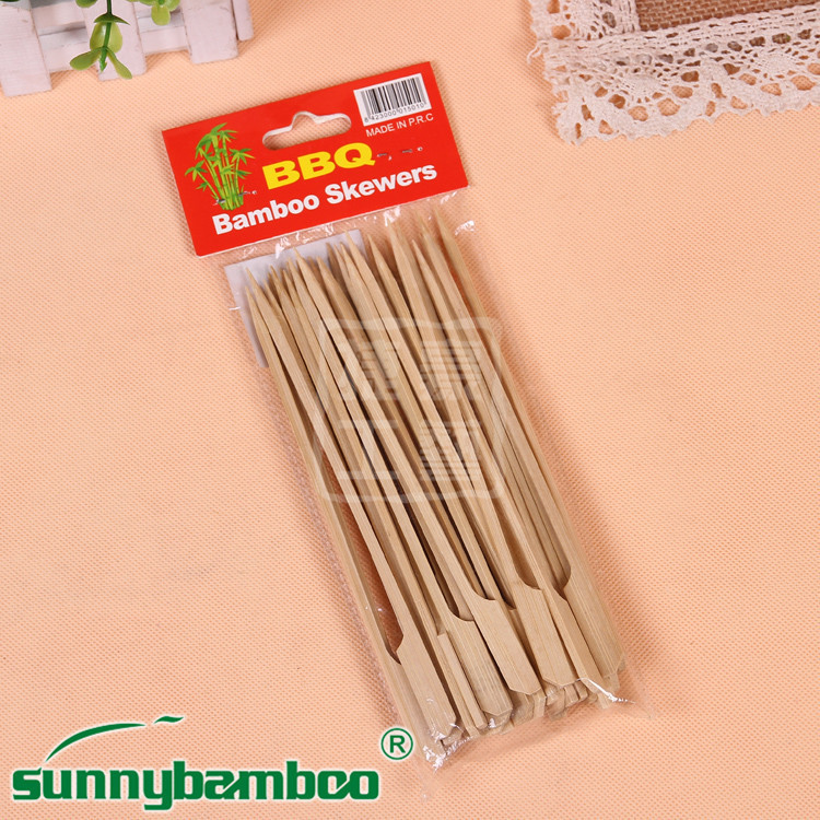 Yiwu Good products: Guandong boiled meat skewers, bamboo stick barbecue, disposable meatballs, square bamboo sticks, factory direct sales and wholesale detail image 1