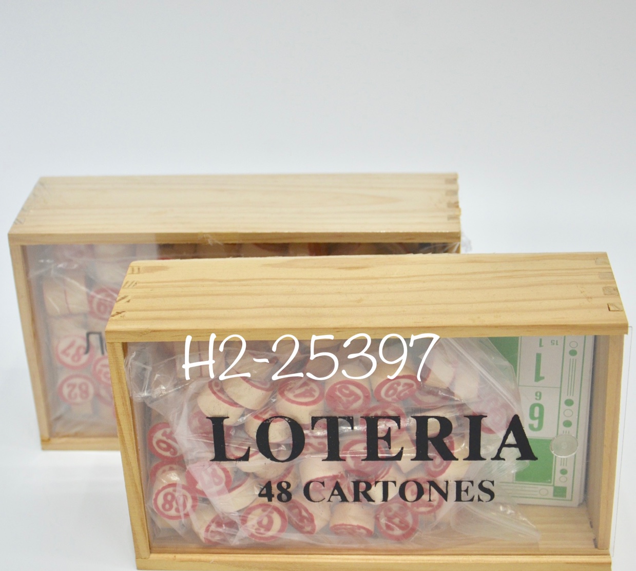 木盒数字棋Loteria48 cartones/休闲娱乐卡头数字棋/双面印刷数字