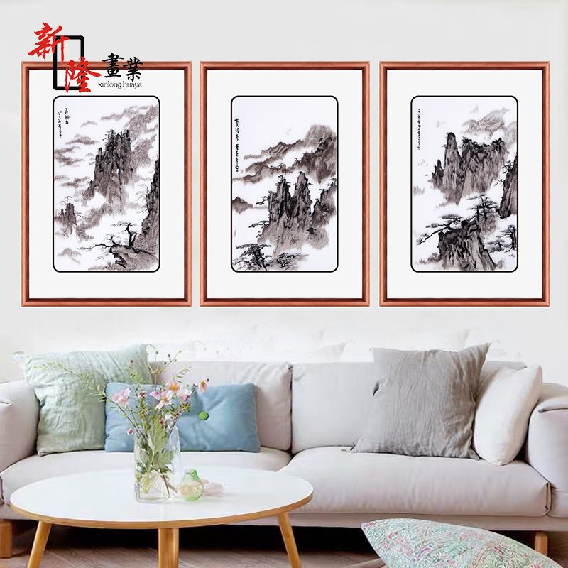 Yiwu Good Goods Manufacturers Direct Sales Living Room Background Hanging Painting Exquisite Embroidery Painting details Picture