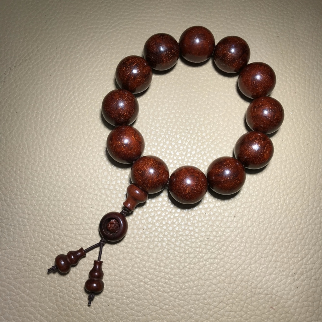 41 Purple sandalwood hanging safety buckle bracelet, 20mm