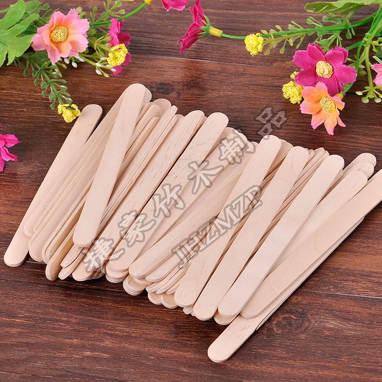 Yiwu Good Goods Jiehao wood-colored ice cream sticks, tongue-pressing sticks, birch counting sticks, accumulation sticks, household and daily use details Picture