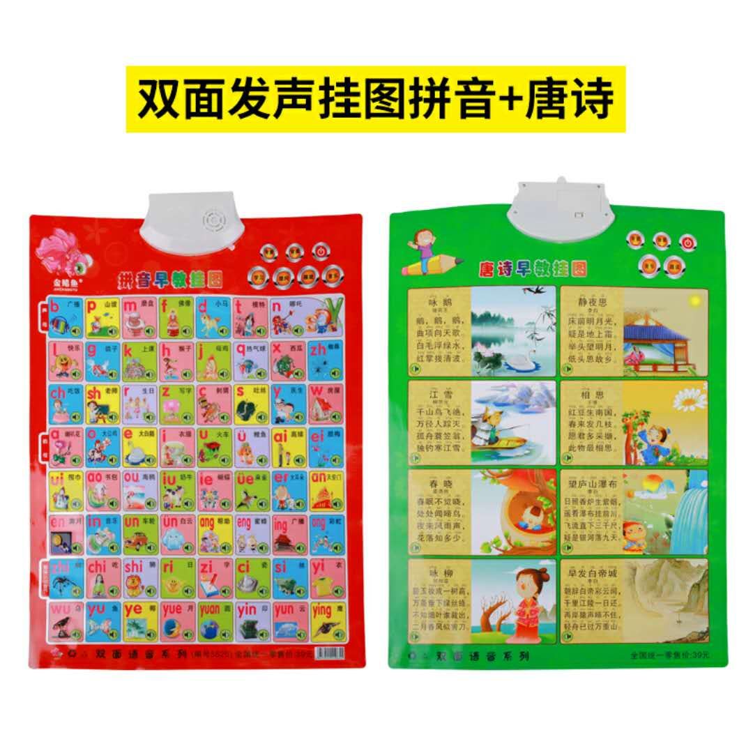 Double-sided pronunciation wall chart, children's teaching aid Application Scenario