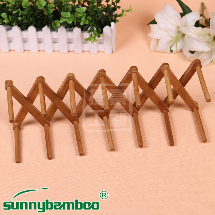 义乌好货 多功能木制双层沥水碗架 碟子置物架折叠可拆卸式厨具详情图3