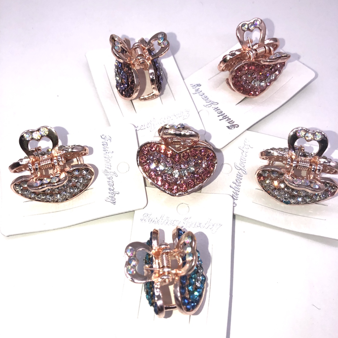 Korean version of small hairpin female grip simple headdress top clip hairpin hairpin alloy drill small grip clip clip thumbnail