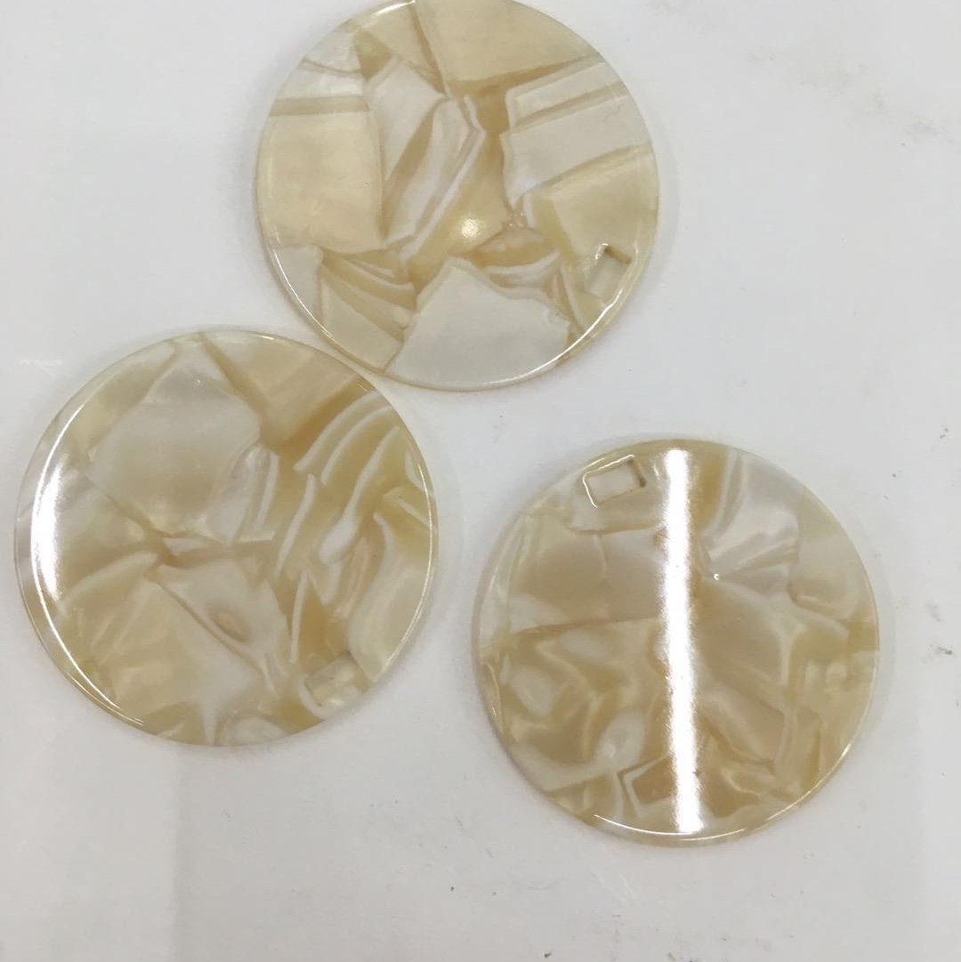 醋酸仿贝壳高级感圆片饰品配件装饰配件