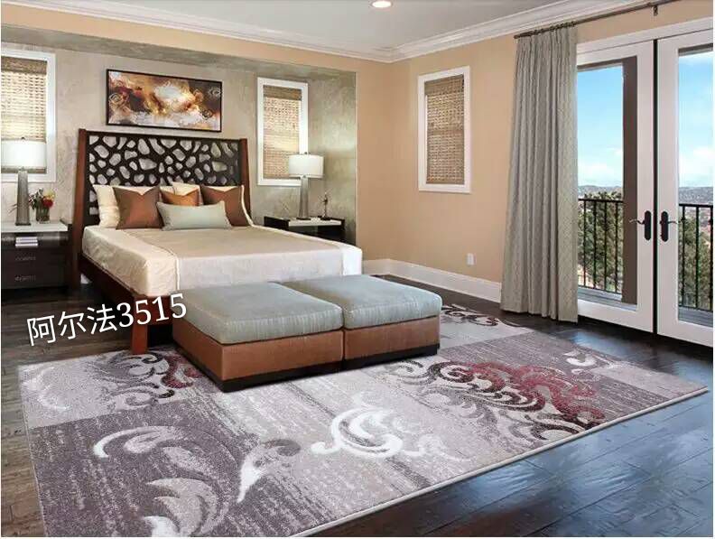 New Chinese-style living room carpet, European modern and simple American coffee table carpet, home bedroom carpet details Picture