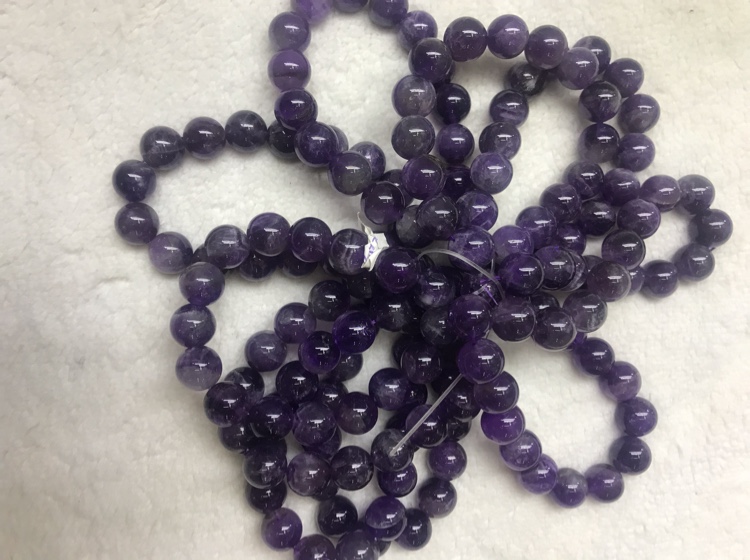 Natural amethyst bracelet 12mm