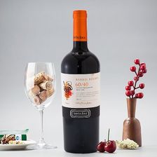 智利原瓶原装进口红酒 橡木桶珍藏60/40赤霞珠/梅洛干红葡萄酒