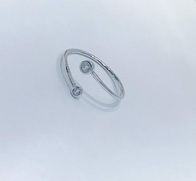 Exquisite and compact, the same style as the popular Douyin student ring and female opening ring