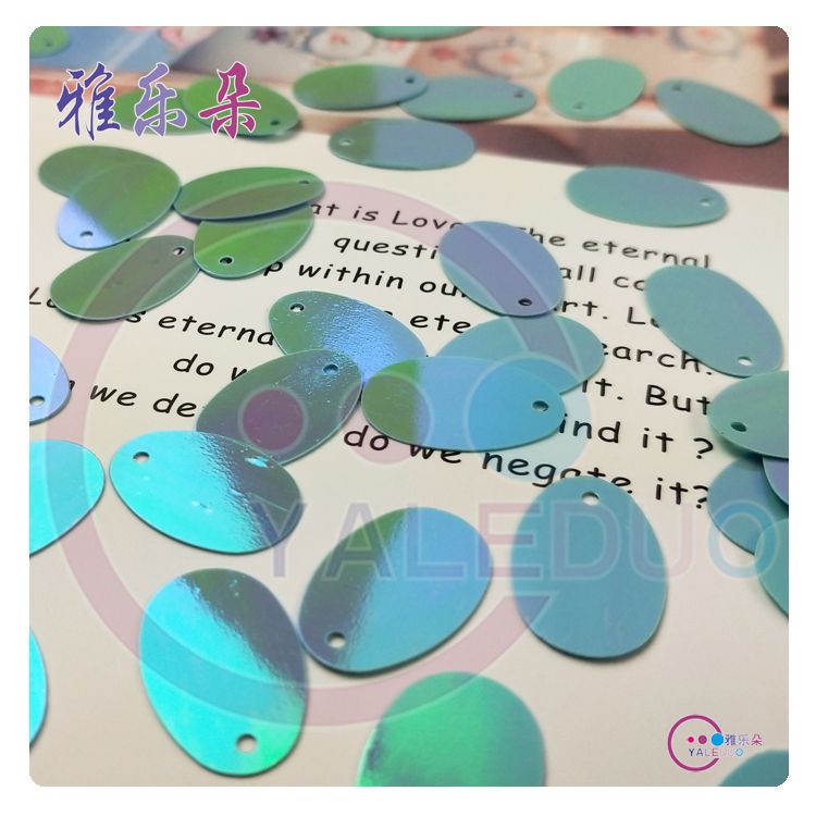 12x19mm oval egg-shaped bead diy jewelry, handcrafted materials, including golden and iridescent earrings, clothing accessories, and sequins