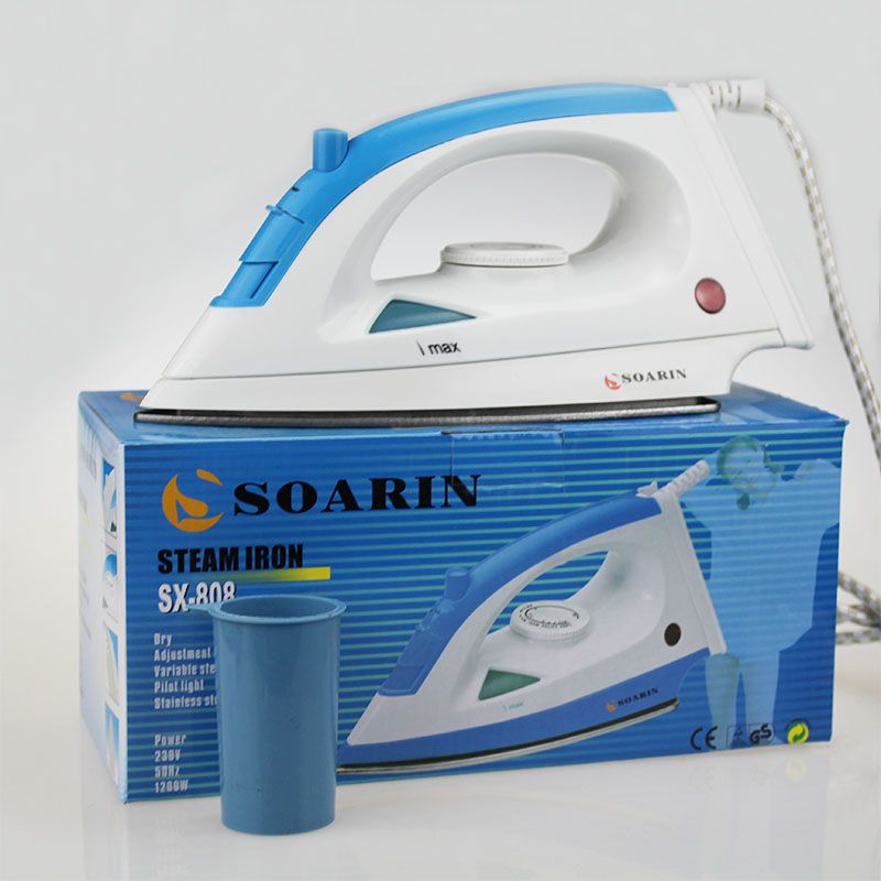 【 Exclusive for Foreign Trade 】 SR-808 stainless steel steam iron, a best-selling product in English and European standards, for home and hotel supplies Item Picture