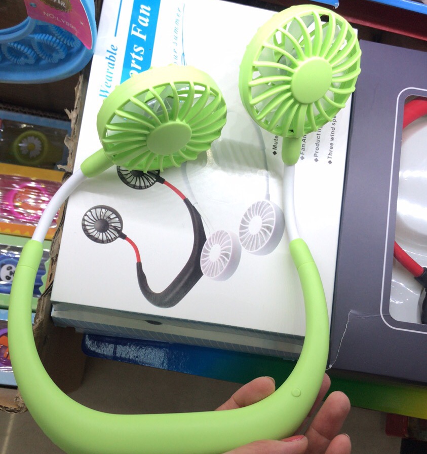 充电三挡风力，挂脖风扇机