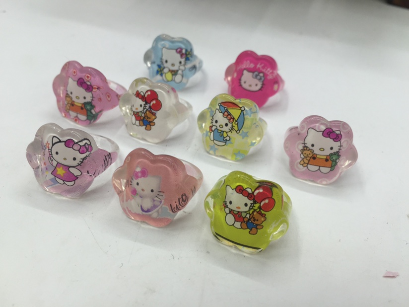 Heat transfer acrylic ring children, can be customized, a pack of 100 thumbnail