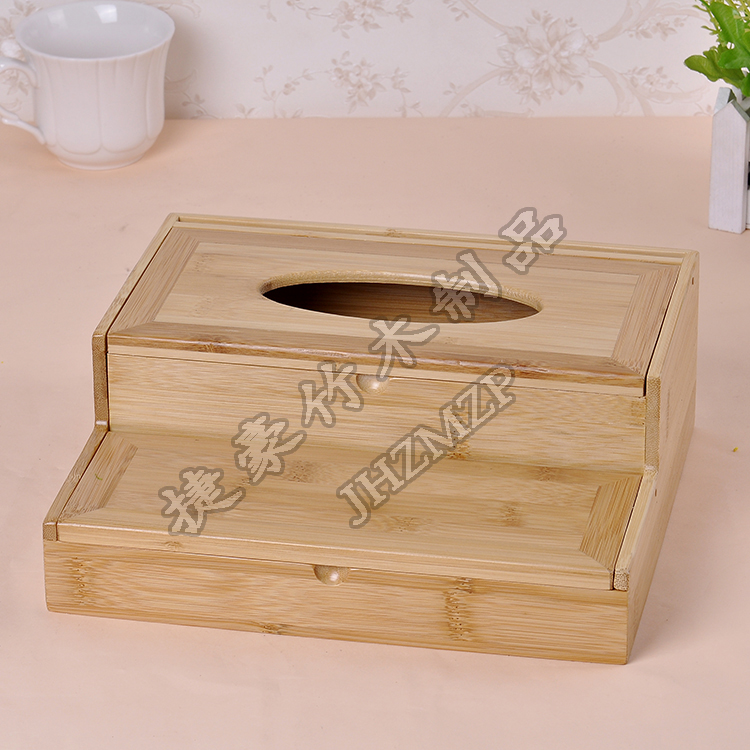 义乌好货 竹质纸巾盒手工定制纸巾盒家用纸巾盒详情图1