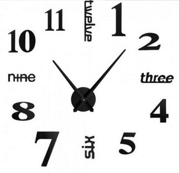 DIY -03 钟 墙贴 墙钟 挂钟 大钟 亚克力 新款