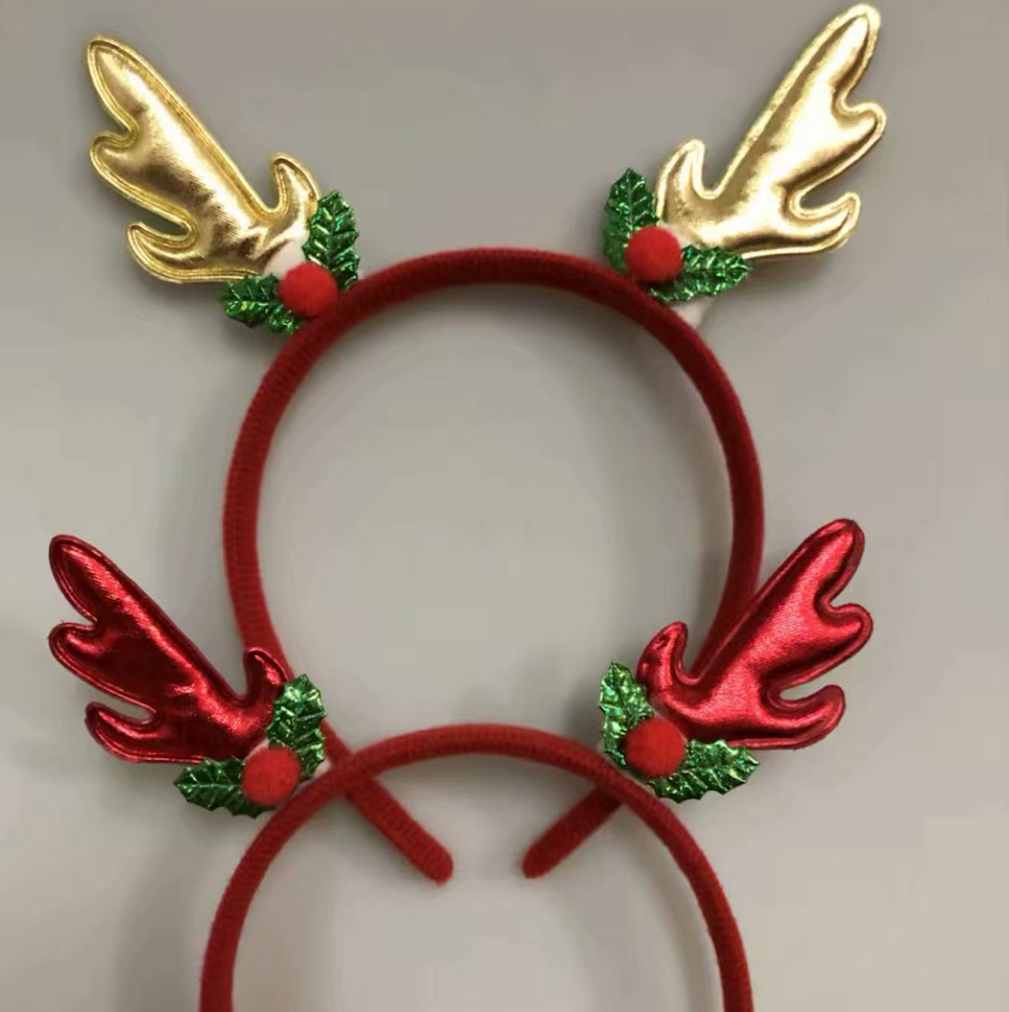 Christmas antler headband, Christmas leaf antler Christmas hair band Headband, Christmas hair accessory Application Scenario