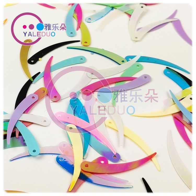 5x32mm golden ivory sequin and beaded diy jewelry material, beaded in cream color, wedding stage decoration effect Application Scenario