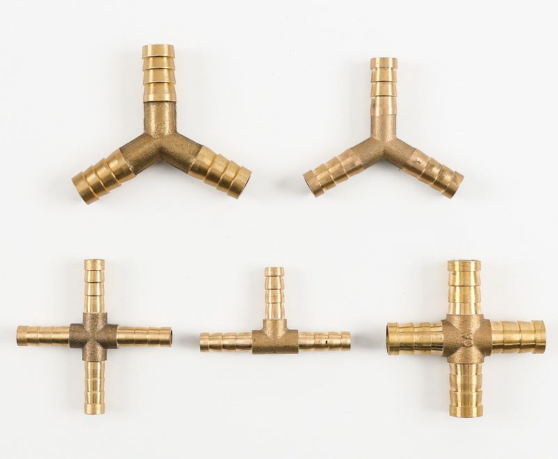 Pagoda joint Type T /Y/Cross Green head gas hose joint three cross oxygen fittings