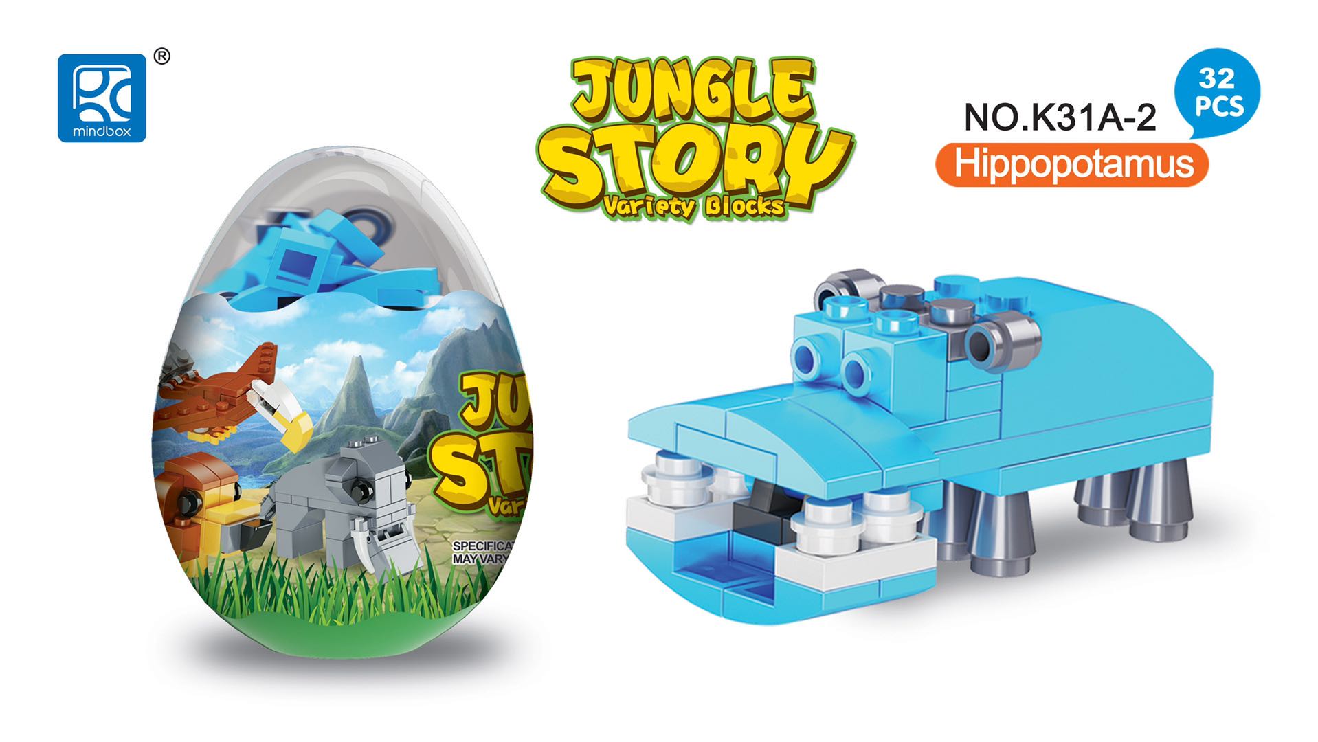 动物系列6款混装，可以合体，积木装蛋玩具，扭蛋玩具详情图7