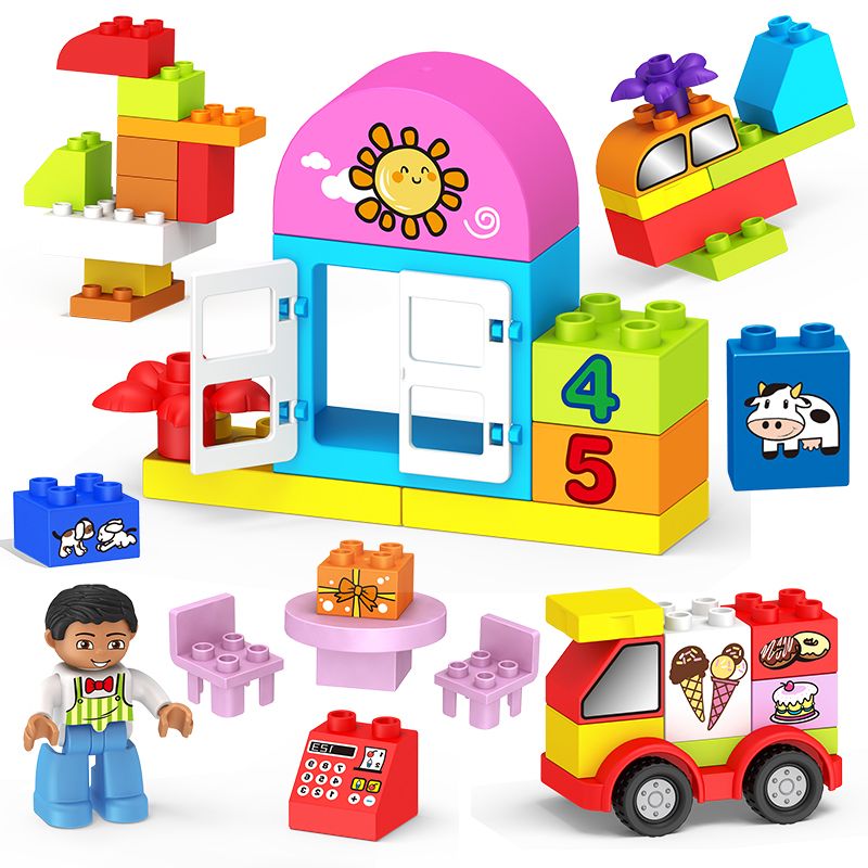 Large-sized LEGO building blocks for children's intelligence and brain-stimulating toys, suitable for boys and girls 7 Item Picture
