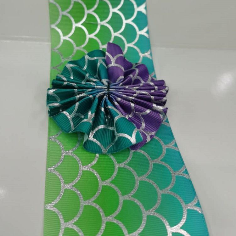 75Cm Polyester Rib With Heat Transfer Ribbon Hot Stamping (Silver) Webbing Manufacturers Direct Spot Custom Accessories undefined