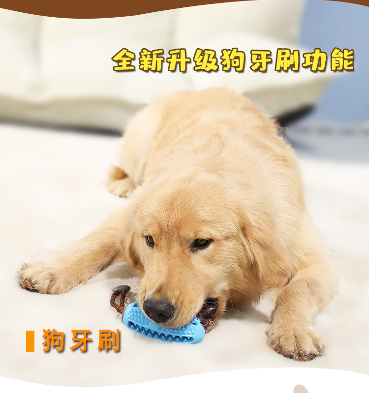 Pet products New Amazon dog toy leaky food device Dog toothbrush rubber ball grinding teeth resistant toy Item Picture