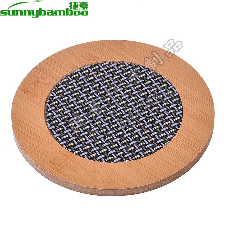 欧式创意精美带盖环卫垃圾桶 Furniture家用竹制隔热餐桌垫垃圾夹