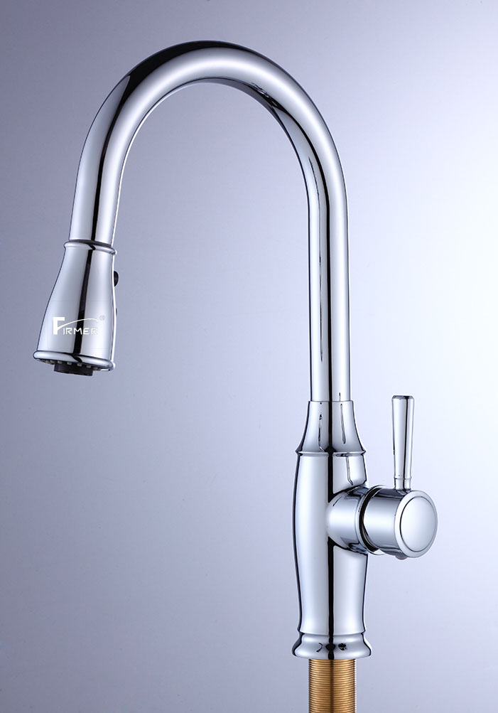 FIRMER YLN1874 new pull-out kitchen faucet, sink faucet, cold and hot water kitchen faucet detail image 7