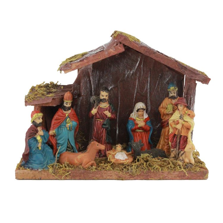 Christmas gifts Jesus Christ Religious manger group decorations
