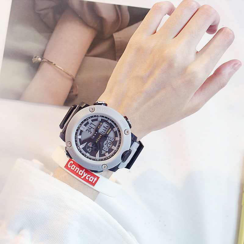 外贸爆款跨境男士学生户外运动防水双显多功能大表盘夜光电子手表详情图2