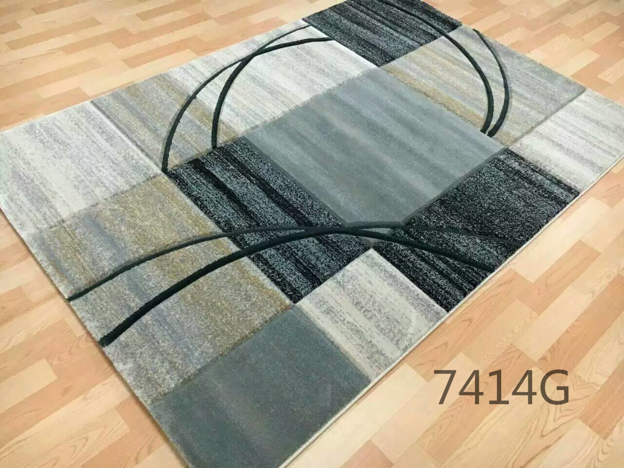 Modern and simple living room sofa, coffee table and carpet, Nordic light luxury bedroom bed with thick home carpet pic 5