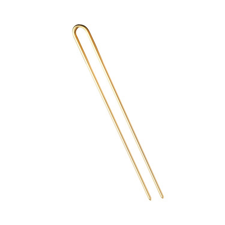 DIY ancient-style hairpins, material accessories, electrophoretic color-preserving copper accessories, double U straight hairpins, 2×130 double-thread hairpins