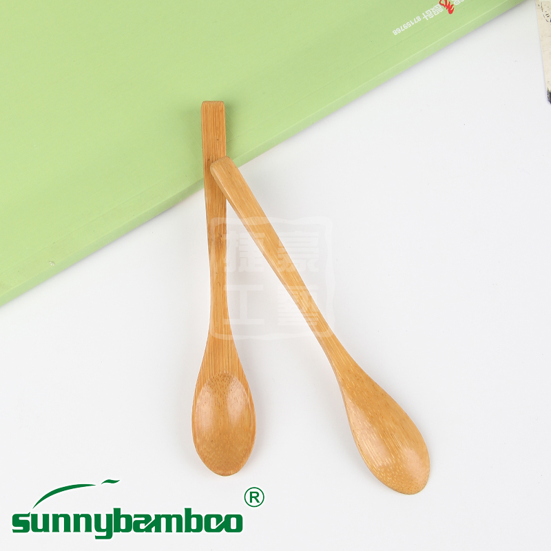 义乌好货 新款竹制咖啡勺 天然环保竹勺 调味勺捷豪竹木精品勺蜂蜜勺详情1