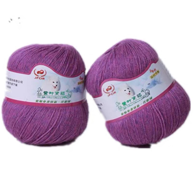 紫叶黛貂 品质貂绒线（一两价格)  正品特价 机织手编中粗毛线图